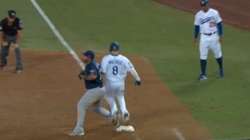 Manny Machado Gets Ripped To Shreds By The Internet For Appearing To Deliberately Kick Jesus Aguilar On First Base