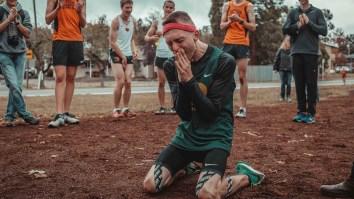 Watch The Emotional Moment Runner With Cerebral Palsy Signs Nike Contract After Finishing Marathon