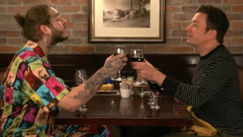 Post Malone Takes Jimmy Fallon To His First-Ever Olive Garden, Jimmy Gives Post The Best Present Of His Life