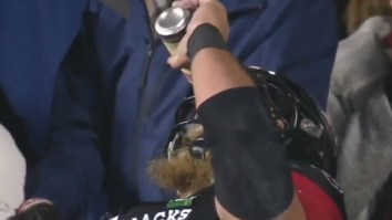 CFL Lineman Pounds Beer And Crushes Can On His Helmet In What Is The Greatest Touchdown Celebration Ever