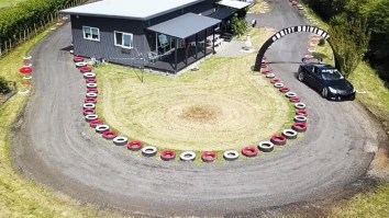 Dad Builds Drift Track Around His House, Lives His Best Life
