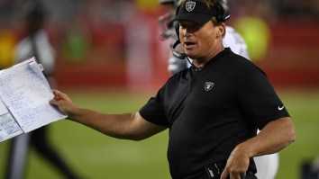 Jon Gruden Gets Ripped To Shreds By The Internet After The Raiders Get Embarrassed On ‘TNF’ By A Third String QB