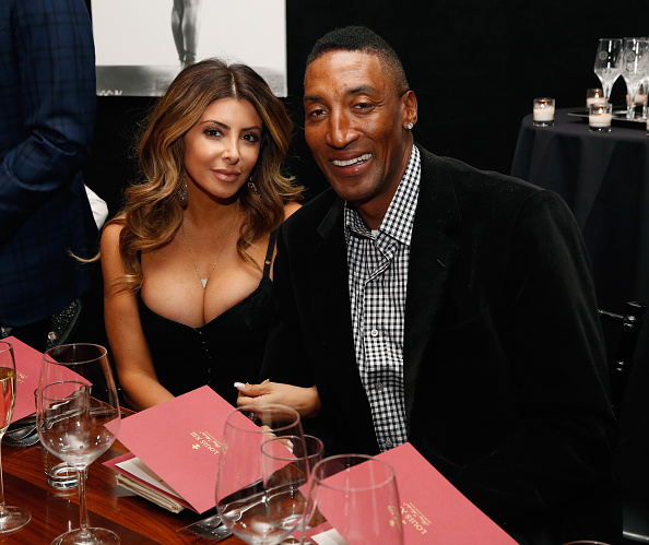 NEW YORK, NY - FEBRUARY 13:  Larsa Pippen and Scottie Pippen attend Haute Living NY And Louis XIII Cognac Collectors Dinner In Honor Of NBA All Star Weekend 2015 at STK Midtown on February 13, 2015 in New York City.  (Photo by Robin Marchant/Getty Images for Haute Living)