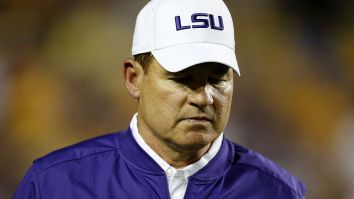 Les Miles Had One Of The Most Cringeworthy Brain Farts Ever Caught On Camera During Introductory Press Conference