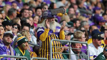 Old Ass Vikings Fan Puts Packers Fan In Chokehold In One Of The Most Bizarre Stadium Fights You’ll See