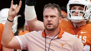Tom Herman Is So Classy That He Decided To Give The Double Bird To Longhorn Network Cameras During The Early Signing Period