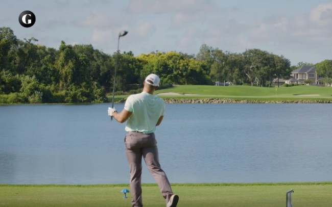 World Long Drive Champion Justin James hits 555-yard par-5 in one