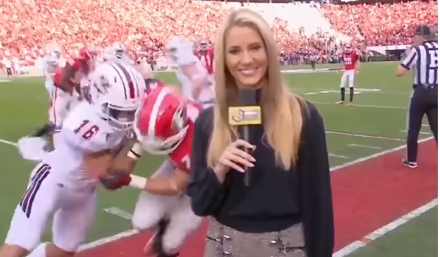 Georgia RB Shoots His Shot At ESPN Sideline Reporter Laura Rutledge ...