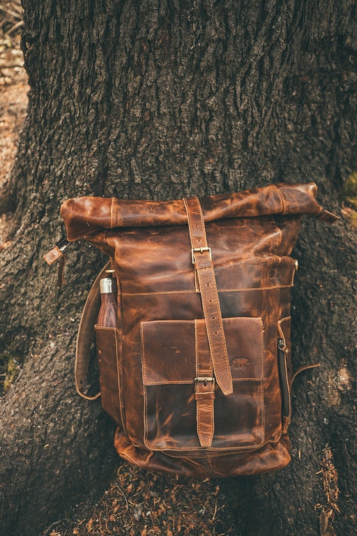 kobuk leather backpack