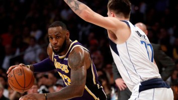 Luka Doncic Goes Full Fanboy, Waits Outside Lakers Locker Room To Get LeBron James’ Jersey