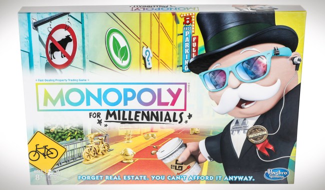 monopoly for millennials board game hasbro reactions