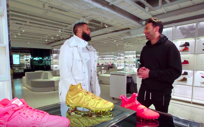 Odell Beckham Jr. Goes Sneaker Shopping 