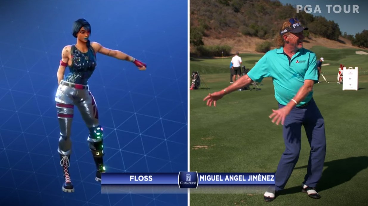 PGA Champions Tour Pros Attempted To Do The 'Fortnite' Dance Moves And