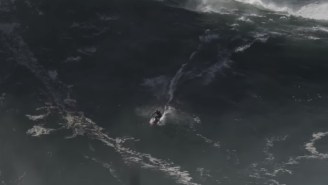 Watch 21-Year-Old Surfer Wipeout As Monster 60-Foot Wave In Nazaré Eats Him Alive