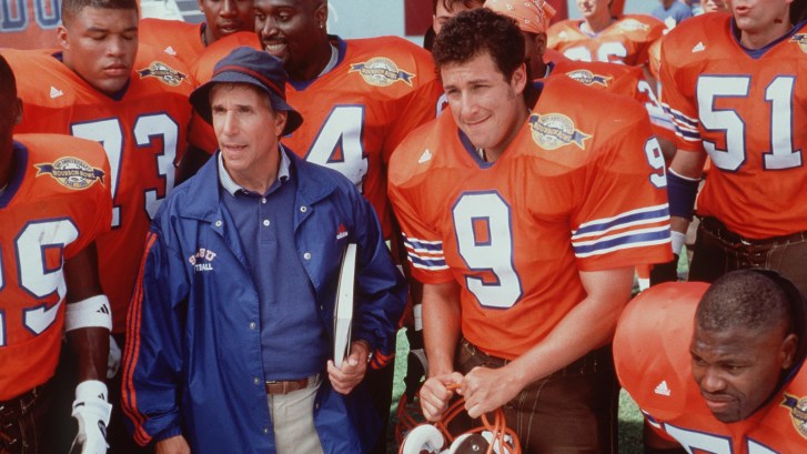 Adam Sandler and Henry Winkler in The Waterboy