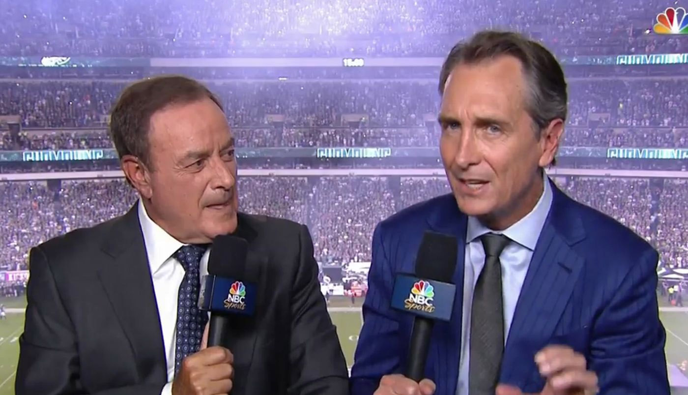 NFL on NBC Preview: 'Collinsworth Slide' Out; Artificial Crowd