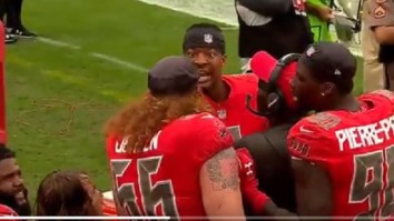 Jameis Winston Has To Be Restrained After Getting Heated With Teammate Ryan Jensen On The Sidelines