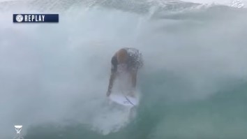 Kelly Slater Pulled Off The Craziest Move You’ll Ever See In Surfing At The Pipe Masters