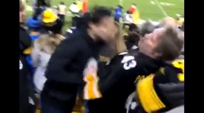 Steelers Fan Headbutts, Punches Another Fan During Fight 