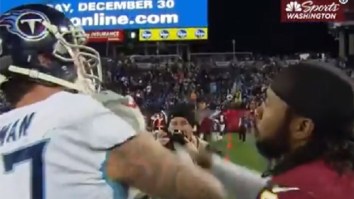 Josh Norman Throws Helmet At Taylor Lewan And Tries To Fight Him After Lewan Told Him ‘To Get The F*** Out Of My Stadium’ After Game