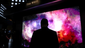 I Can’t Decide Which New TV Is Cooler, One That Rolls Itself Up And Disappears Or A 219-Inch Behemoth Called ‘The Wall’