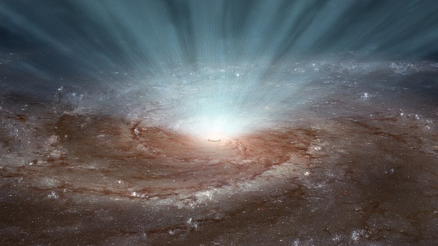 black hole galaxy collide
