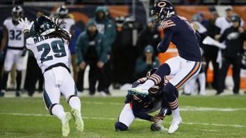 Bears Fans Lined Up To Kick  43-Yard Field Goals Like Cody Parkey in An Attempt to Win Free Beer And They All Failed Miserably
