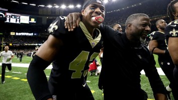 The Saints Get Petty And Troll The Eagles By Playing Meek Mill And Wearing Ski Masks In The Locker Room After Playoff Win