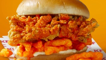 KFC Is Serving Up A Chicken Sandwich Stuffed With Cheetos At A Few Lucky Locations