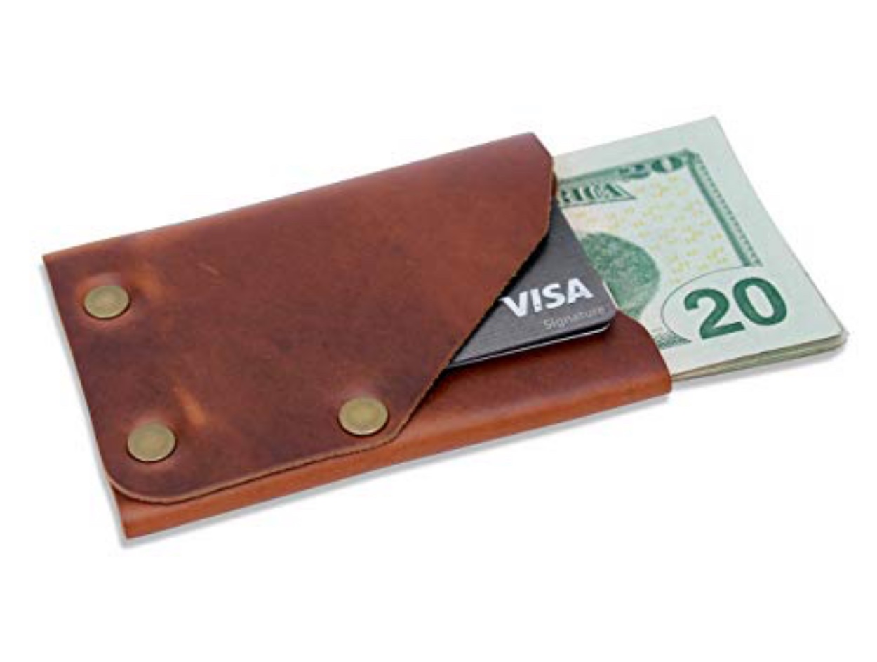 slim travel wallet men's