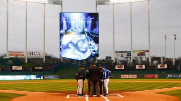 News Helicopter Busts Someone Living The Dream, Playing ‘Mario Kart’ On The Kansas City Royals’ Jumbotron