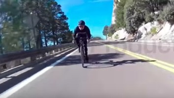 Cyclist Collides With Deer In Gnarly Downhill Crash That Cyclists Lives To Talk About