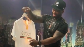 50 Cent Burned His Gucci Clothes Over ‘Blackface’ Controversy, Then Roasted Floyd Mayweather For Shopping Spree