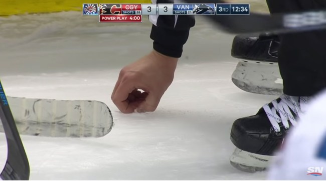 Flames Forward James Neal Took A Stick To The Mouth Sending His Teeth Flying Ref