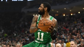 Kyrie Irving’s Lifeless Stare During Humiliating Blowout Loss To The Raptors Is NBA Twitter’s New Favorite Meme