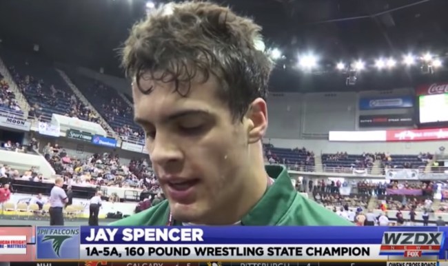 Jay Spencer blind wrestling champion Alabama