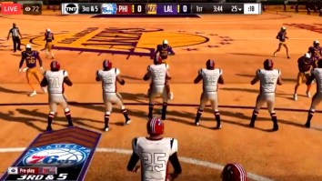 This ‘Madden-NBA 2K’ Mod That Combines The Games, Lets You Play Football On An NBA Court Is Amazing