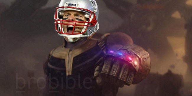 Meme Tom Brady And His Six Rings Vs Thanos And The Infinity Gaunlet