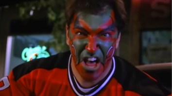 New Jersey Devils Run Awesome Promotion With ‘Seinfeld”s Facepainter, Who Then Totally Bit It On The Ice