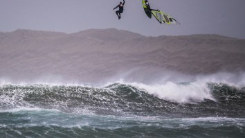 These Windsurfers Off Ireland During ‘Weather Bomb’ With 80MPH Winds And 30-Foot Waves Are Legit Savages