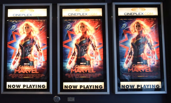Brie Larson Captain Marvel Movie-Goers Selling Concessions New Jersey Theater