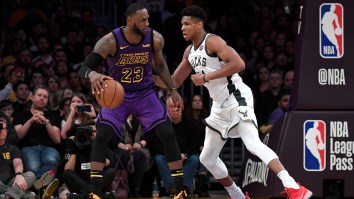 Fan Pays Nearly $7,000 For Lakers Courtside Seats To See LeBron James And Giannis Antetokounmpo Play And Both Players Ended Up Sitting Out Game