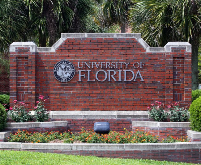 University of Florida sign