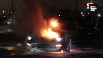 Video Shows Mustang Bursting Into Flames After Doing Donuts At Car Meet