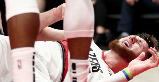 Fans are furious with ref who tripped over Jusuf Nurkic's injured leg