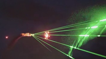 Fireworks Shows Will Never Be The Same After Plane Shoots Lasers And Fireworks While Flying Over Crowd