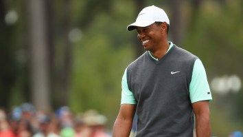 Tiger Woods Had A Good Chuckle When He Saw A Fan Wearing His Mugshot On A T-Shirt