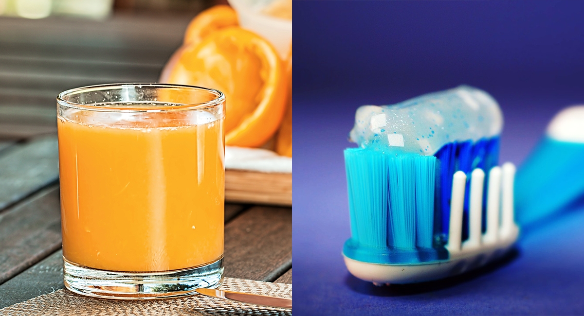Why Does Drinking Orange Juice After Brushing Your Teeth Taste So Badl