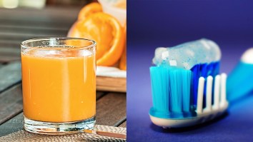 Why Does Drinking Orange Juice After Brushing Your Teeth Taste So Bad?