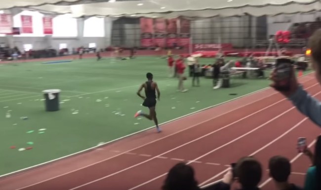 Yomif Kejelcha Indoor Mile World Record Video